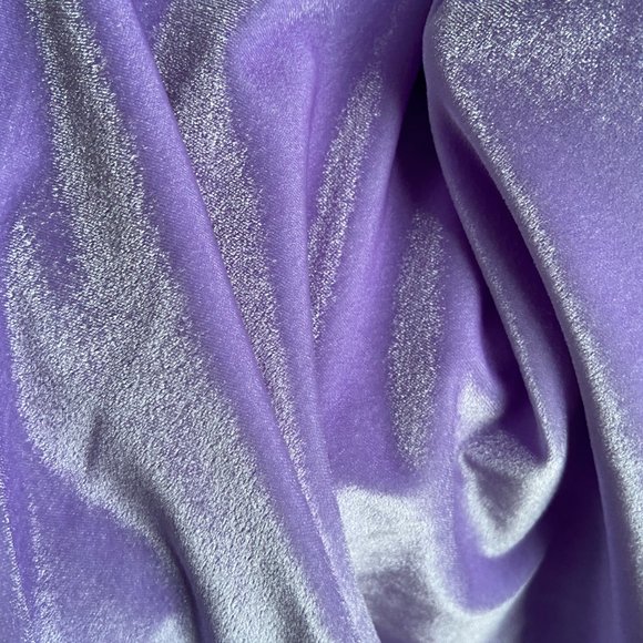 FANTABODY Asymmetrical Velvet Lilac Dress sz Medium - Picture 7 of 11